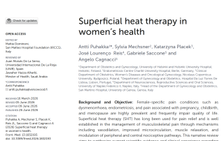 Superficial Heat Therapy in Women’s Health | Dr. José Reis | Clínica Jardim das Amoreiras