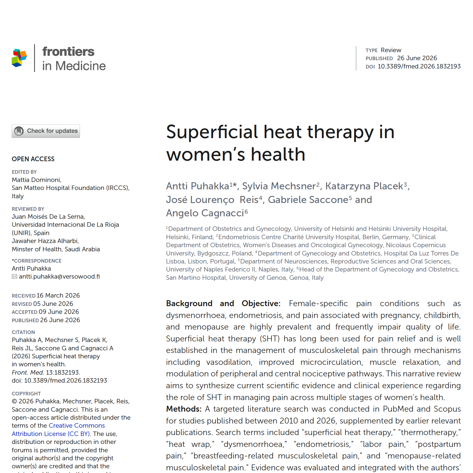 Superficial Heat Therapy in Women’s Health | Dr. José Reis | Clínica Jardim das Amoreiras